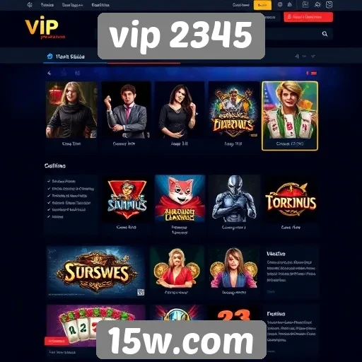 Características e funcionalidades do site vip 2345