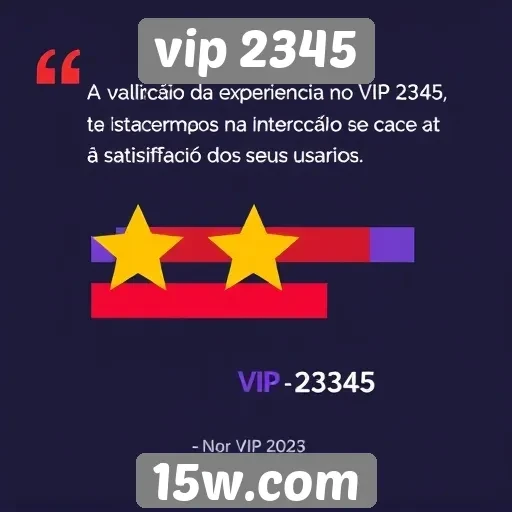 Experiência de usuário no VIP 2345 é avaliada
